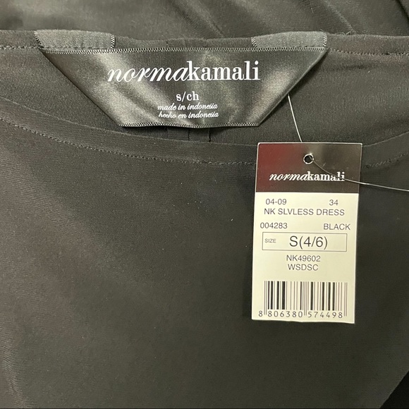 Norma Kamali Sleeveless Back Layered Midi Dress - Picture 7 of 8